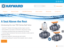 Tablet Screenshot of haywardflowcontrol.com